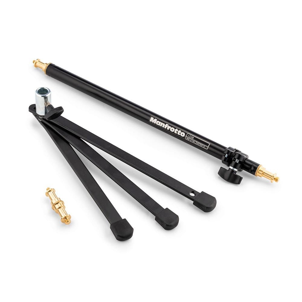 Manfrotto 012B soporte Backlite bajo con columna, negro