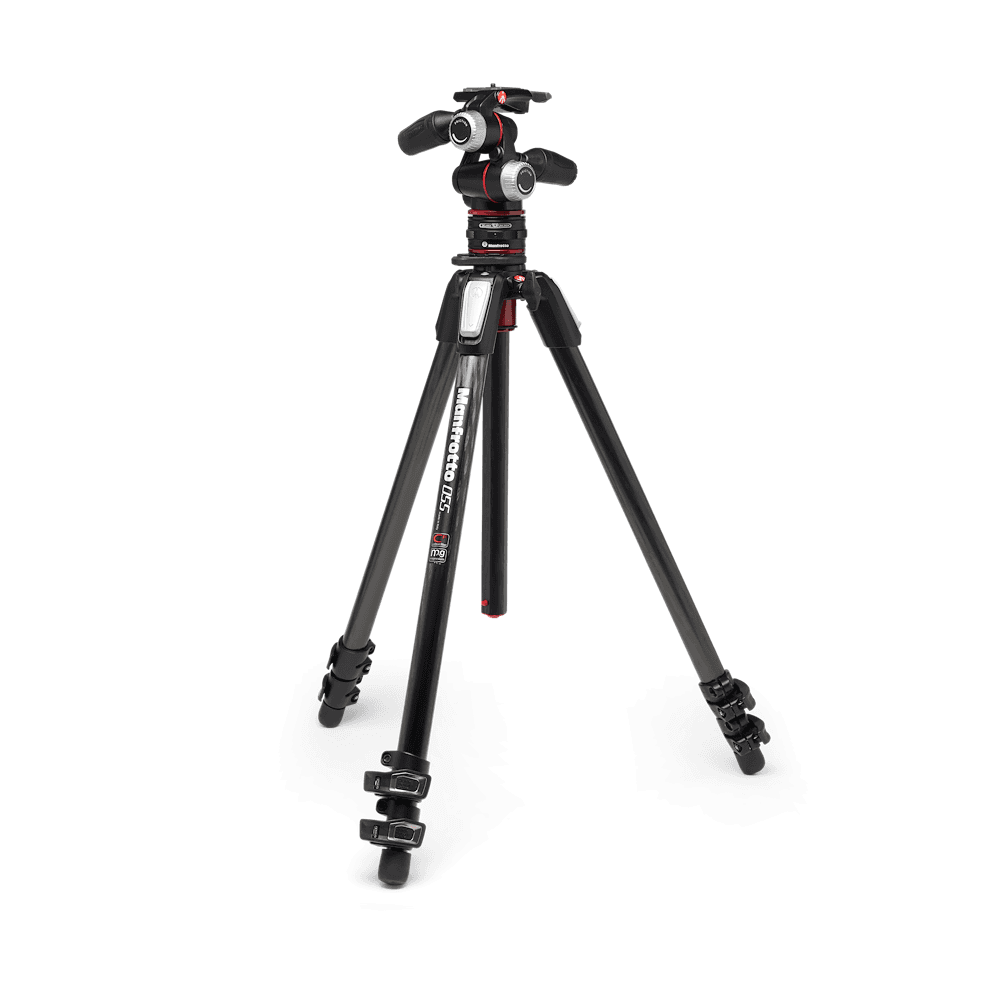Manfrotto 055 trÃpode de carbono de 3 secciones con rótula 3D + MOVE