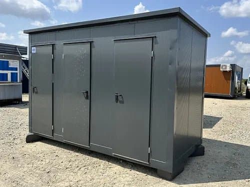 Contenedor Sanitario con 3 Cabinas (Ref: S2107)
