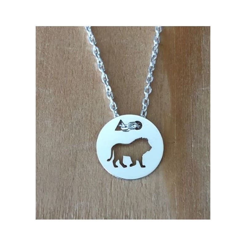 Collier femme argent, créateur CabaneTchanque, Pendentif Lion - CabanetChanque