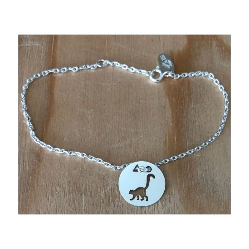 Bracelet femme argent, créateur CabaneTchanque, Token's Lémurien - CabanetChanque