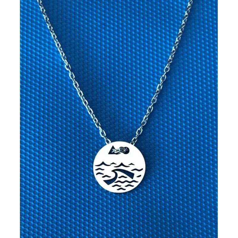 Collier femme argent, créateur CabaneTchanque, Pendentif Vague - CabanetChanque
