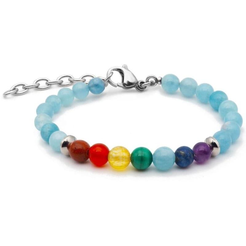 Bracelet VISHUDDHA Chakra de la gorge - femme / homme pierres naturelles STILIVITA - STILIVITA bracelets chemin de vie