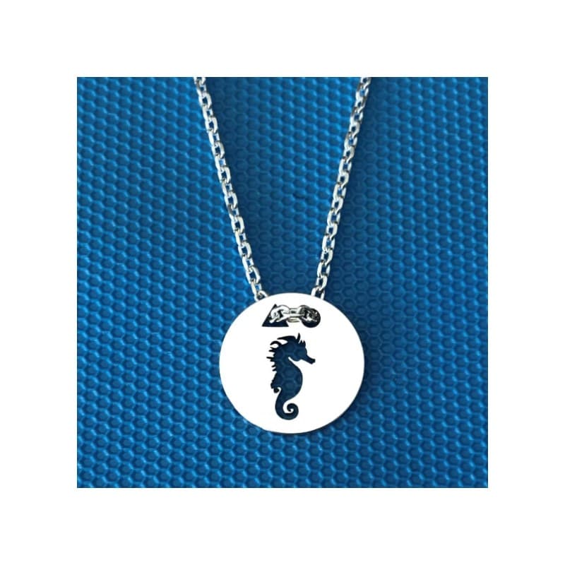 Collier femme argent, créateur CabaneTchanque, Pendentif Hippocampe - CabanetChanque