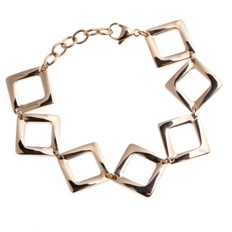 Bracelet femme en acier doré - Emmanuelle - Les Perles de Vénus