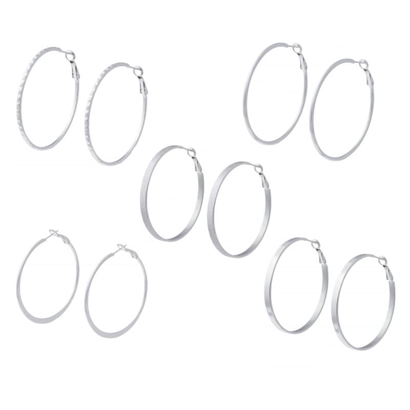 Créoles acier pour femme, coloris argenté, 24 modèles - Evva - Les Perles de Vénus