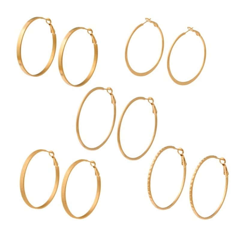 Créoles acier doré pour femme, 24 modèles - Evva - Les Perles de Vénus