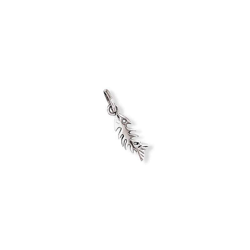 Pendentif Os de poisson en argent 925, femme & homme - Lyn&Or Bijoux