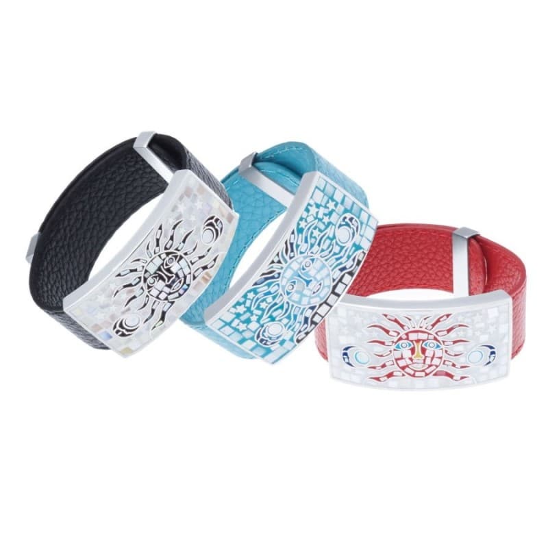 Bracelet cuir femme modulable, Soleil, 3 coloris - Odena - Bijoux Odena