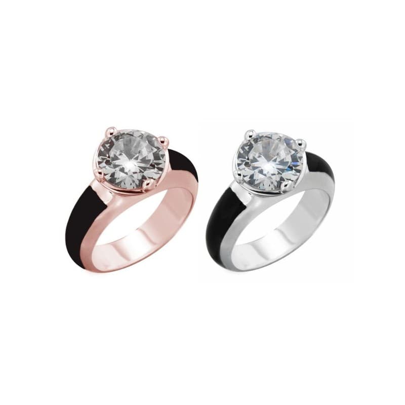 Bague femme, Solitaire en cristal de Swarovski, Création Zoé Bijoux - Vinka - Zoé Bijoux