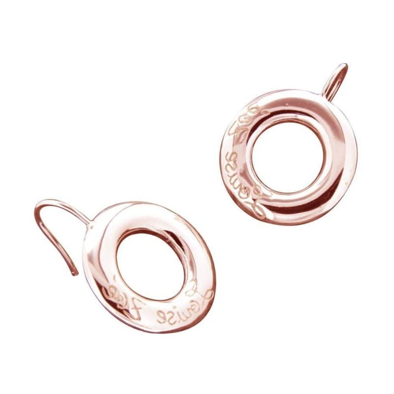 Boucles d'oreilles femme en plaqué or rose, cercles signés Zoé Bijoux - Zoé Bijoux