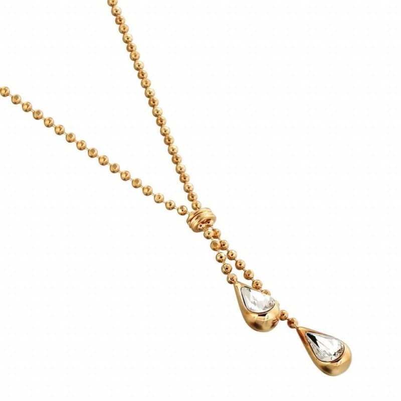 Collier Swarovski et plaqué or pour femme - Gouttelettes - Zoé Bijoux