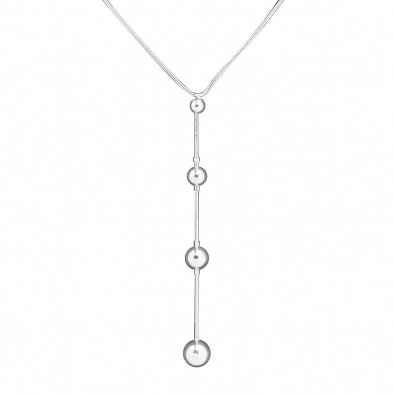 Collier long pendentif en argent pour femme, Zoé Bijoux - Azila - Zoé Bijoux