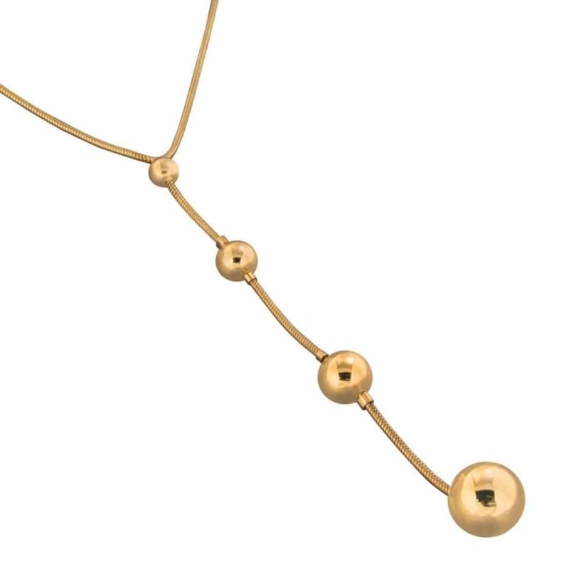 Collier créateur femme en plaqué or, Zoé Bijoux - Chute - Zoé Bijoux