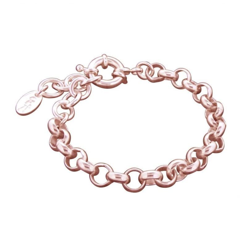 Bracelet femme en plaqué or rose, Maille Jaseron par Zoé Bijoux - Zoé Bijoux