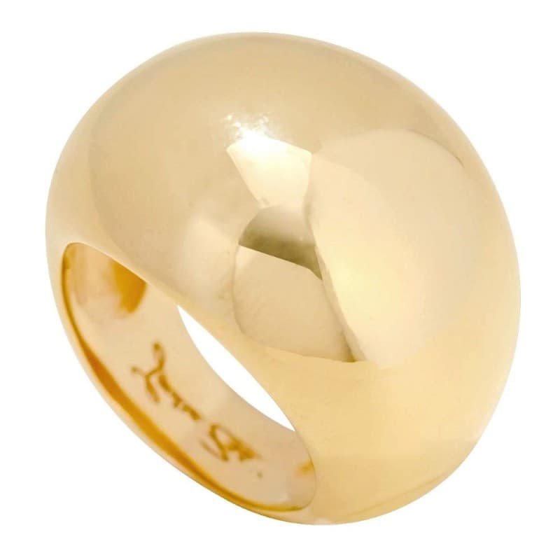 Grosse bague femme en plaqué or, Zoé Bijoux - Gaudron - Zoé Bijoux