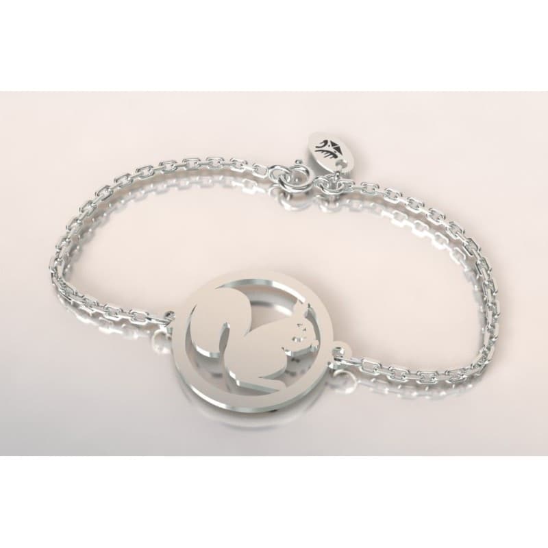 Bracelet femme en argent, Ecureuil par CabaneTchanque - CabanetChanque