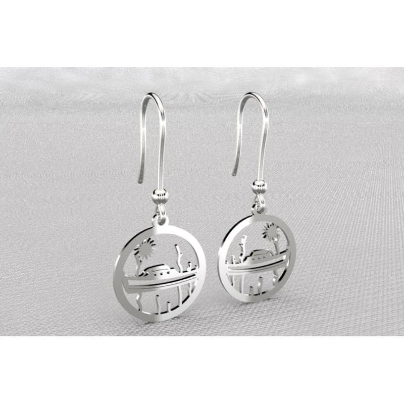Boucles d'oreilles femme en argent, Bateau par CabaneTchanque - CabanetChanque