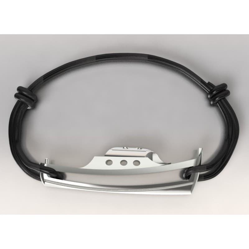 Bracelet Bateau en argent et cordon coloré par CabaneTchanque - CabanetChanque