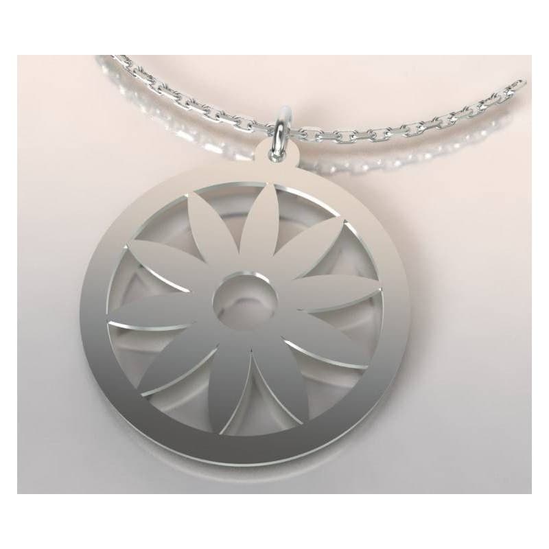 Collier femme en argent + pendentif Fleur par CabaneTchanque - CabanetChanque