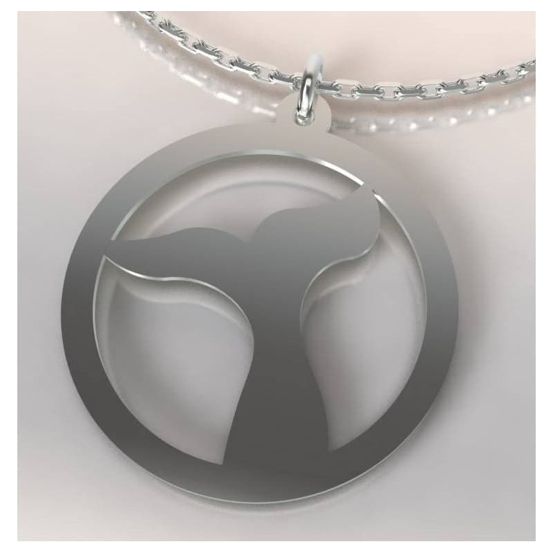 Collier femme en argent + pendentif Baleine par CabaneTchanque - CabanetChanque