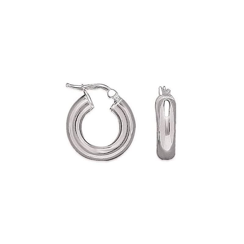 Créoles 20 mm en argent, fil 5 mm pour femme - Combo - Lyn&Or Bijoux
