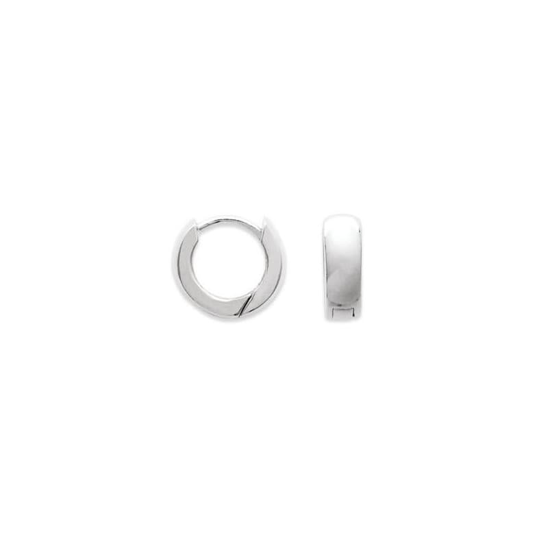 Créoles femme en argent, diamètre 14 mm, fil 5 mm - Malo - Lyn&Or Bijoux