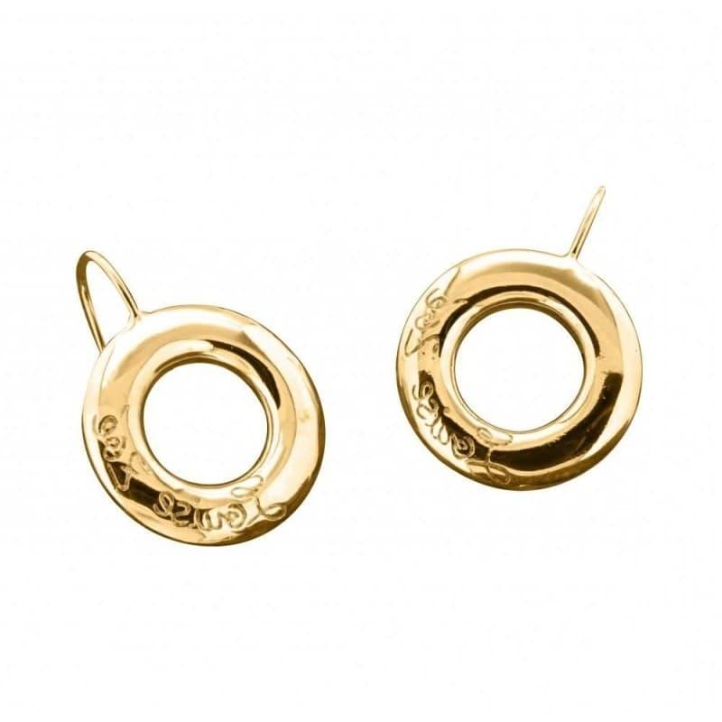 Boucles d'oreilles femme en plaqué or Zoé Bijoux - Cercle Griffé - Zoé Bijoux