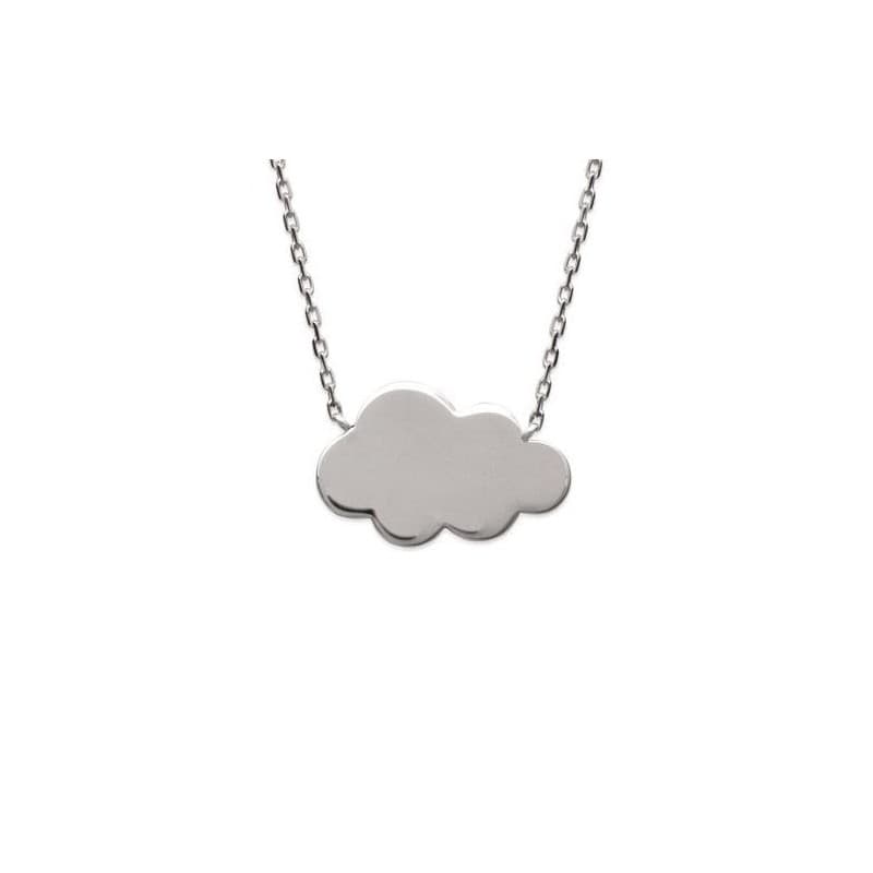 Collier femme en argent rhodié, pendentif Nuage - Kolia - Lyn&Or Bijoux