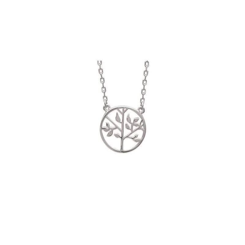 Collier en argent femme, pendentif Arbre de vie - Signature - Lyn&Or Bijoux