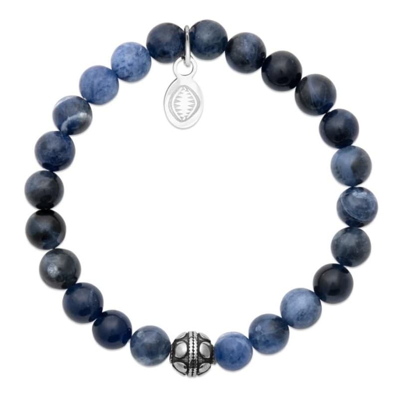Bracelet pour femme Sodalite et acier - Shark'n Stones Bleu - Shark'n Stones