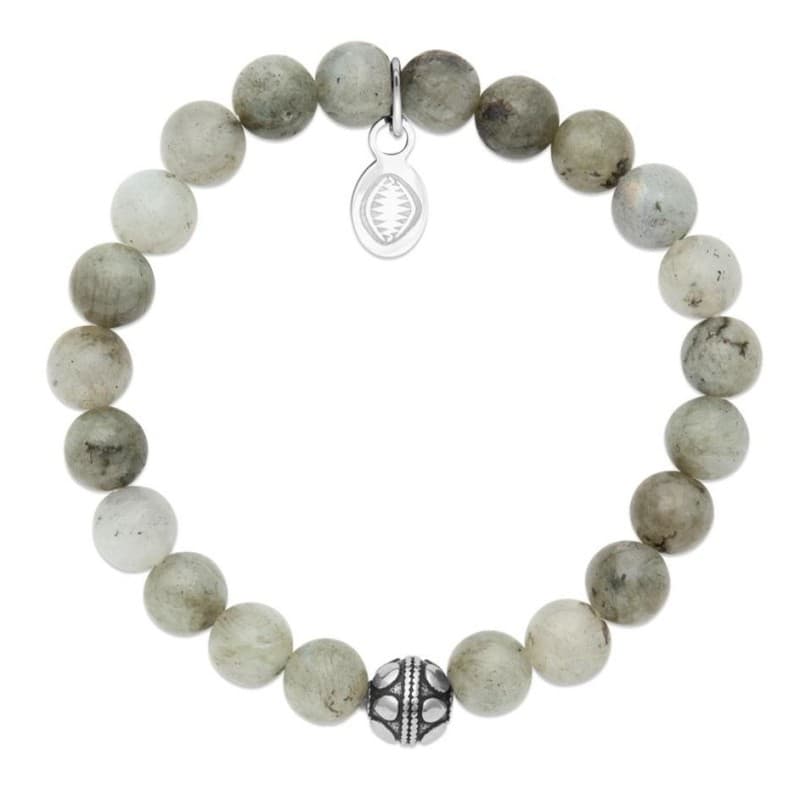 Bracelet pour femme Labradorite et acier - Shark'n Stones Gris - Shark'n Stones