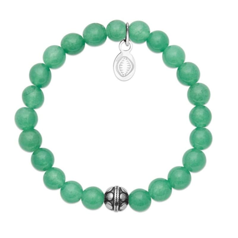 Bracelet pour femme Aventurine et acier - Shark'n Stones Vert - Shark'n Stones