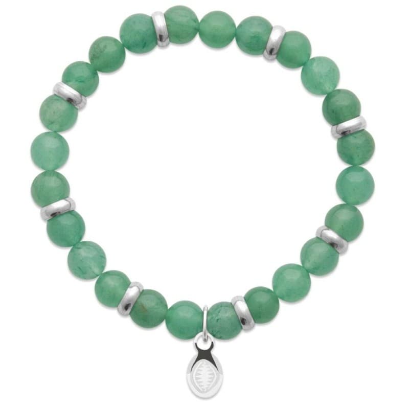 Bracelet pour homme Aventurine et acier - Shark'n Stones Vert - Shark'n Stones