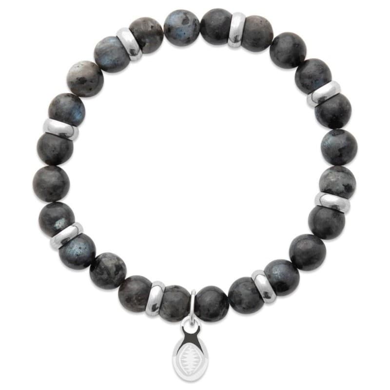 Bracelet homme en pierres naturelles: Labradorite & acier - Shark'n Stones - Shark'n Stones