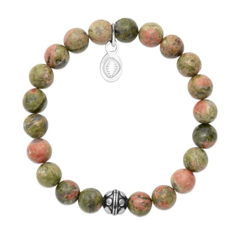 Bracelet pour femme Unakite et acier - Shark'n Stones - Shark'n Stones