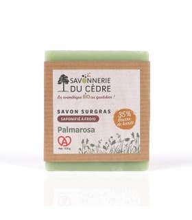 Savon naturel et artisanal Palmarosa 100g - Savonnerie du Cèdre