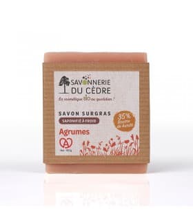 Savon naturel et artisanal aux Agrumes 100g - Savonnerie du Cèdre