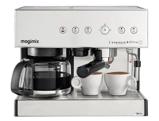 MAGIMIX - Combiné Expresso 11423 Chrome Mat