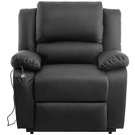 RELAXXO - Fauteuil de Relaxation Releveur électrique 1 place en Simili LEO - Noir