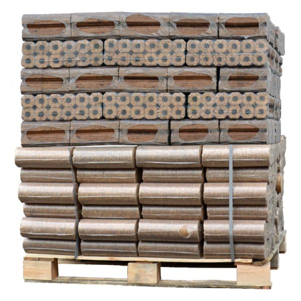 Palé de briquetas de madera Pinikay (960Kg)