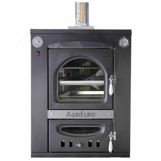 AgriEuro Medius 60 Inc – Horno de leña de acero empotrable – Ventilado