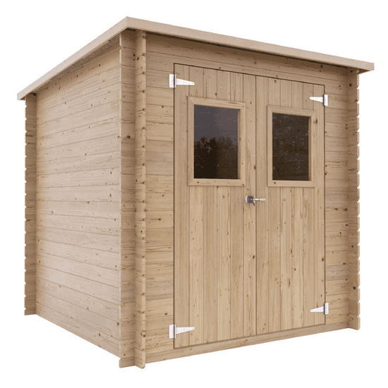 Alce Gallipoli 198×198 – Caseta de jardín de madera – Con ventana delantera – 204x205x197 cm