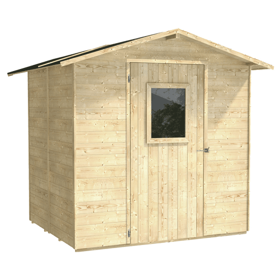 Alce Vaniglia 200×207 – Caseta de jardín de madera – Con ventana delantera – 200x207x214 cm