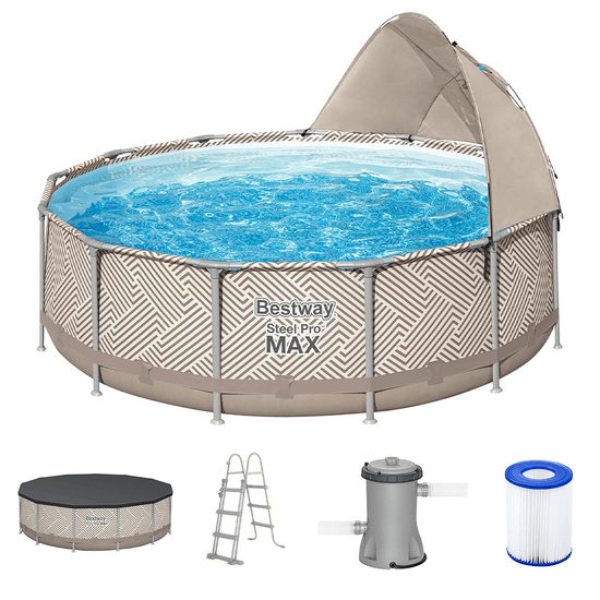 Bestway Steel Pro max 561FY – Ø396×107 cm – Piscina redonda para 7-8 personas