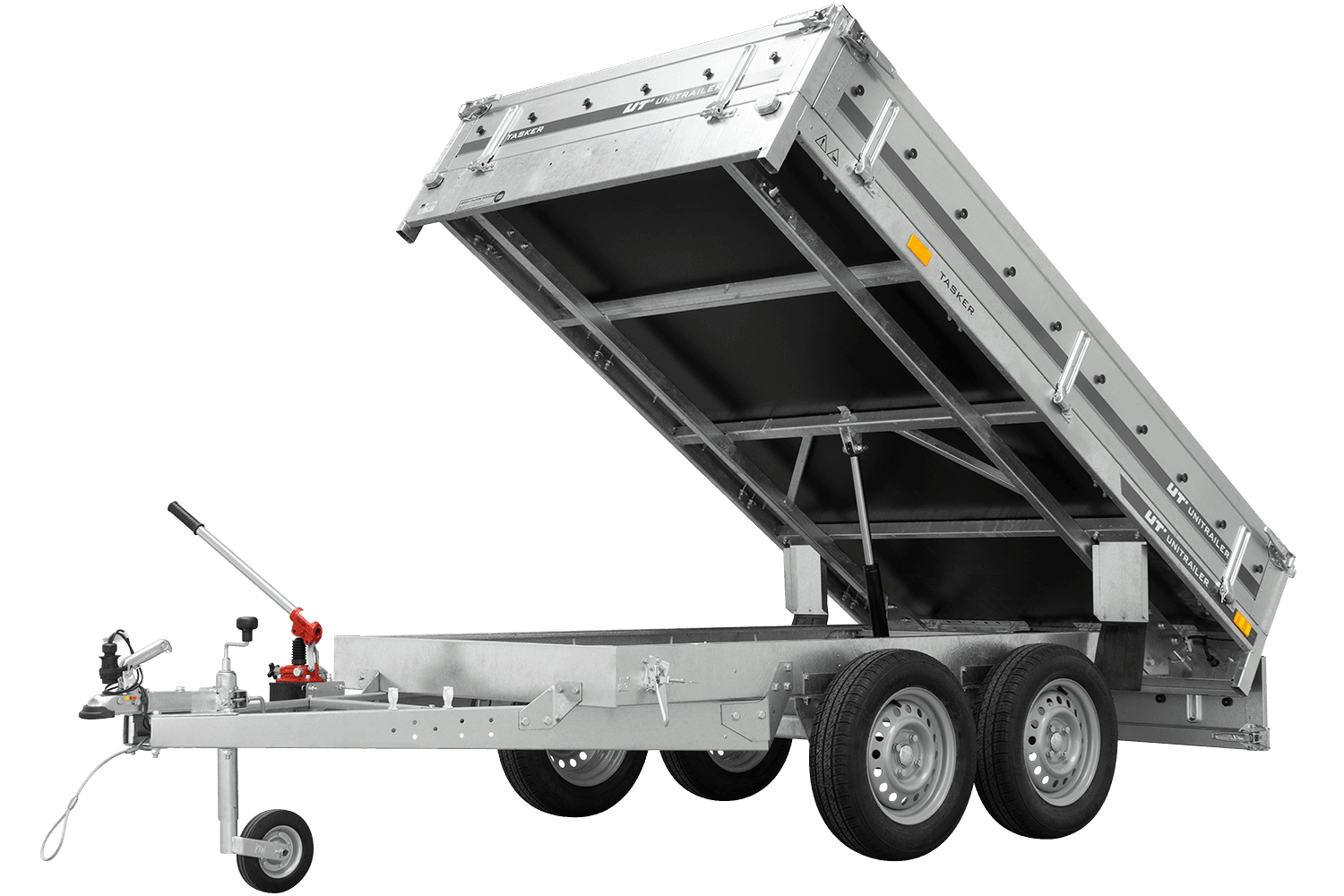 REMOLQUE DE DOS EJES 253X150 UNITRAILER TASKER 250/2 750 KG