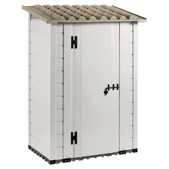 Garofalo Tuscany 100 – Caseta de jardín – Con tejado a un agua – 122,5 x 82,5 x 201 cm
