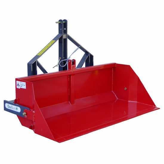 Cazo trasero para tractor GeoTech de 180 cm – Serie pesada – Capacidad de carga 700 Kg