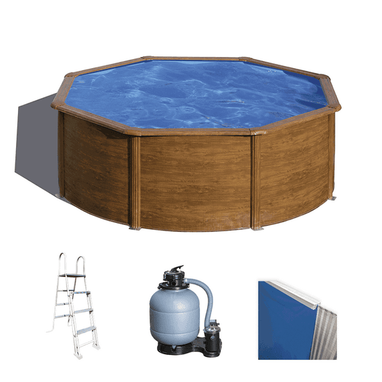 Gre Pacific redonda Ø300 x 120 cm – Piscina elevada de acero