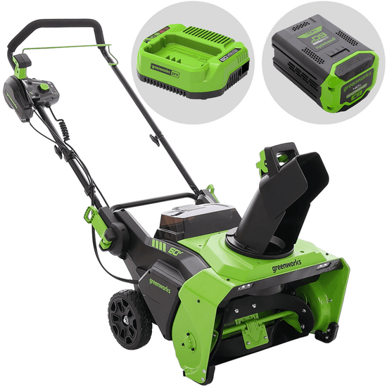 Greenworks GD60ST – Quitanieves a batería – 60V 4Ah